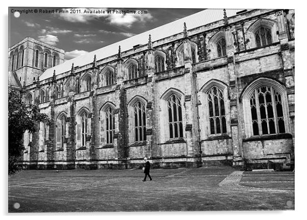 Winchester Cathedral Old Timer Acrylic by Robert Ferrin