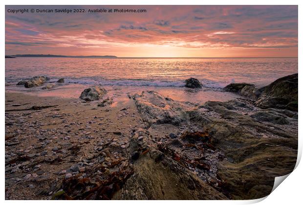 Cornish sunrise  Print by Duncan Savidge