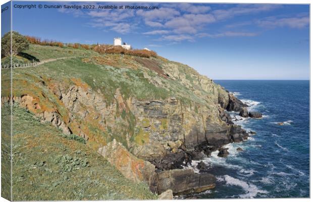 The Lizard point late spring afternoon  Canvas Print by Duncan Savidge