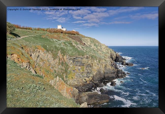 The Lizard point late spring afternoon  Framed Print by Duncan Savidge