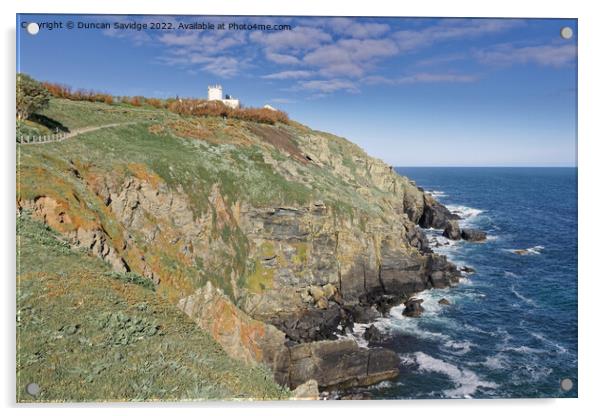 The Lizard point late spring afternoon  Acrylic by Duncan Savidge