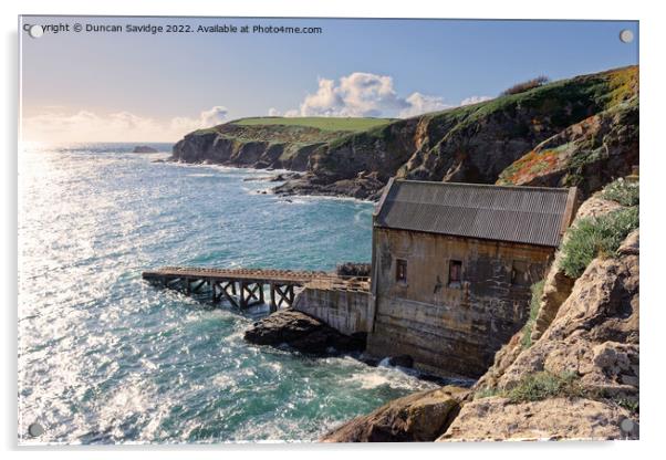 The Lizard lifeboat station  Acrylic by Duncan Savidge