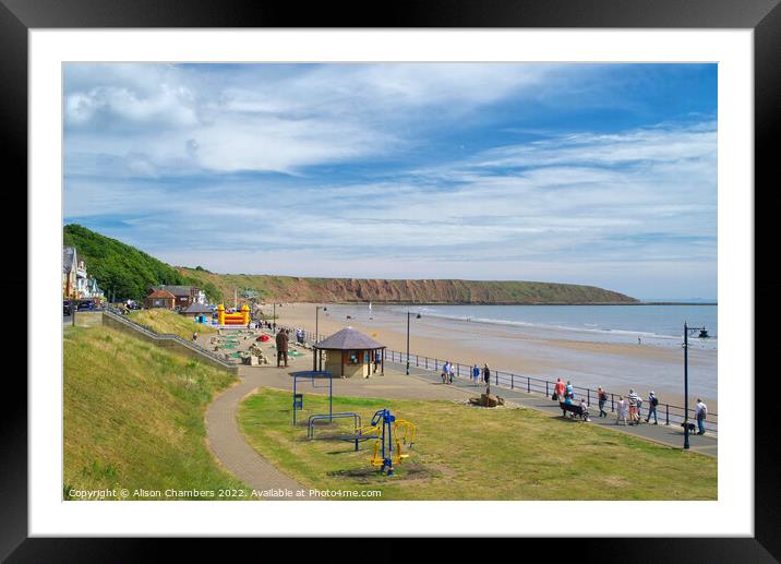  Filey Framed Mounted Print by Alison Chambers
