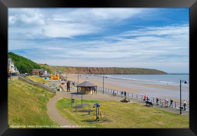  Filey Framed Print by Alison Chambers