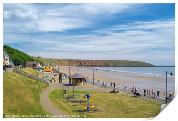  Filey Print by Alison Chambers