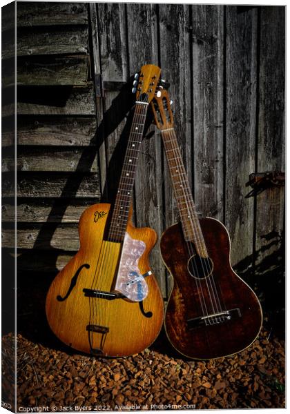 My Old Guitars  Canvas Print by Jack Byers