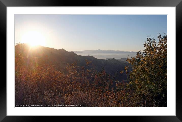 Landscape of the Ed Davis Park at Towsley Canyon Framed Mounted Print by Lensw0rld 