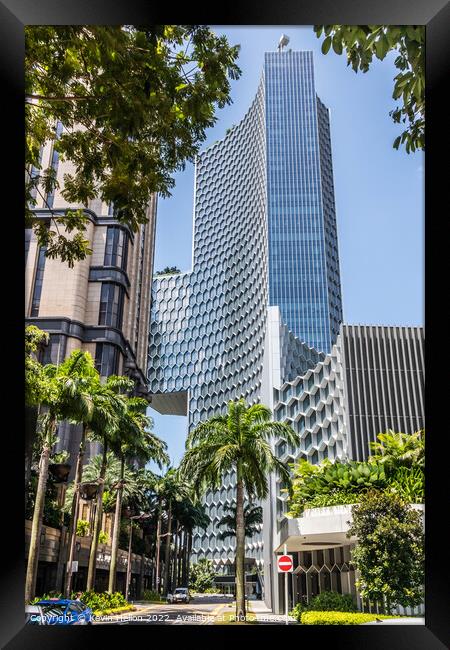 Modern architecture, Singapore Framed Print by Kevin Hellon