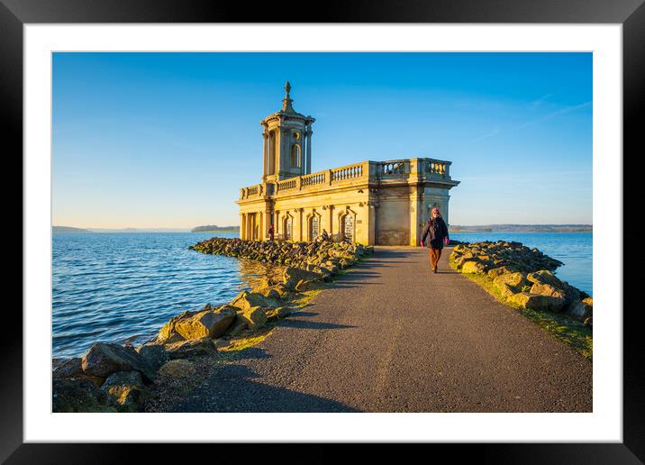 On the causeway. Framed Mounted Print by Bill Allsopp