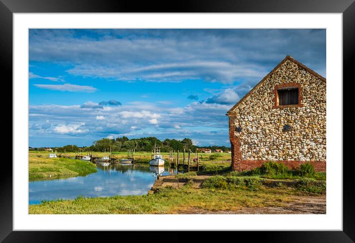 The coal barn and creek. Framed Mounted Print by Bill Allsopp