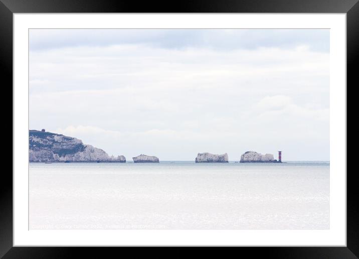 The Needles hampshire Framed Mounted Print by Gary Turner