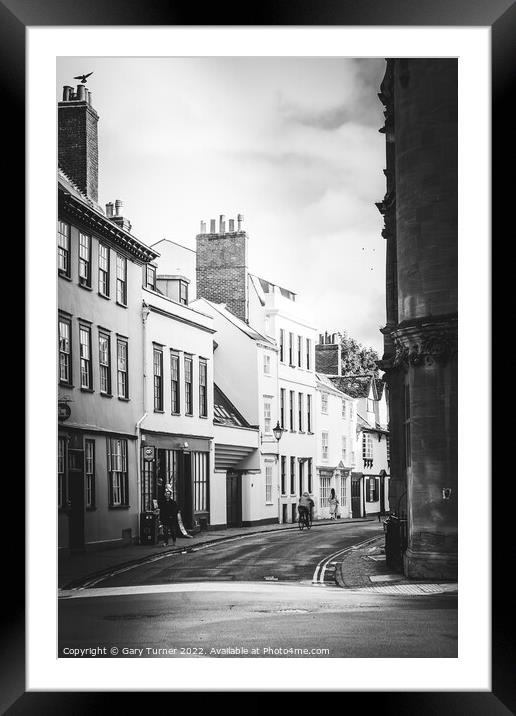 Oxford Street Framed Mounted Print by Gary Turner