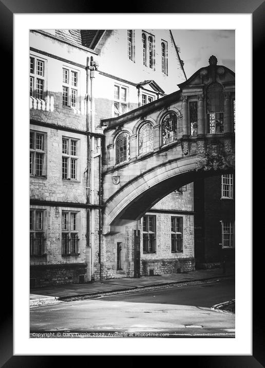 Bridge of Sighs Oxford Framed Mounted Print by Gary Turner