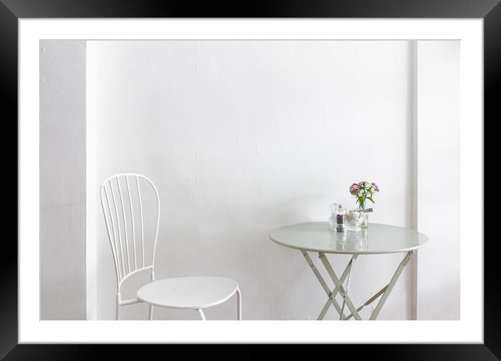 The empty chair Framed Mounted Print by Bill Allsopp