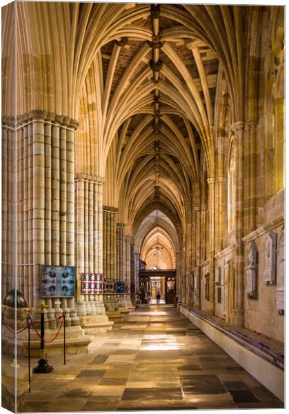 Exeter Cathedral Canvas Print by Bill Allsopp