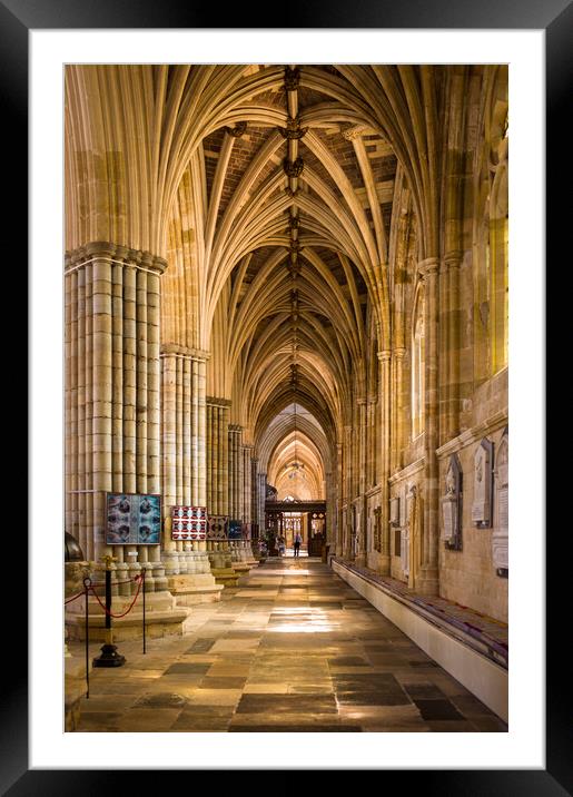 Exeter Cathedral Framed Mounted Print by Bill Allsopp