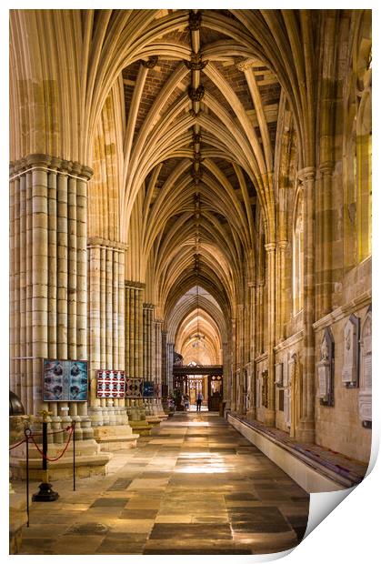 Exeter Cathedral Print by Bill Allsopp