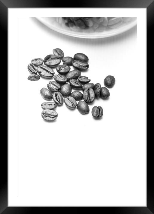 Coffee Beans Framed Mounted Print by Gary Turner