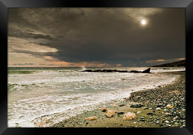 Cyprus Storm Framed Print by Ian Collins