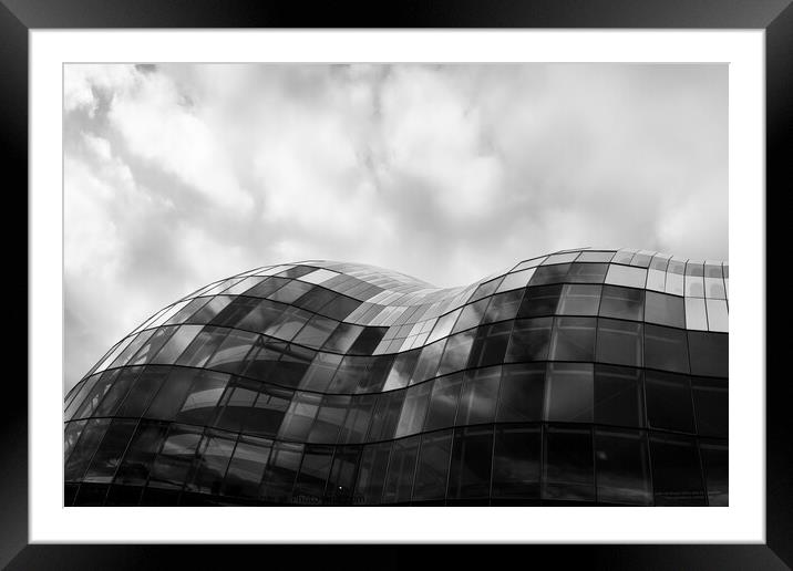 Abstract of The Sage, Gateshead Framed Mounted Print by Gary Turner