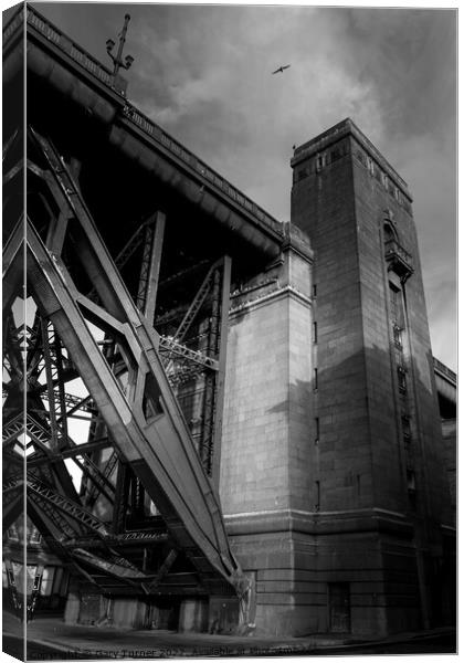 Towers of Newcastle Tyne Bridge Canvas Print by Gary Turner