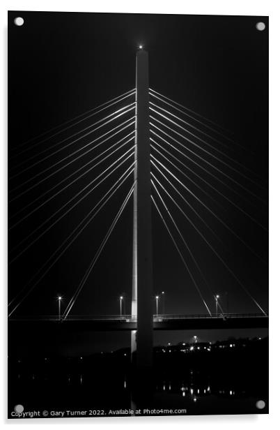 Lines of The Northern Spire Acrylic by Gary Turner