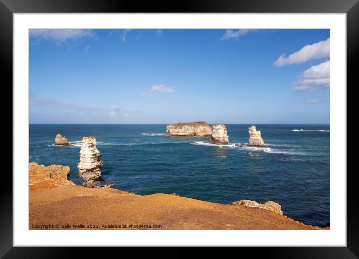 The Apostles, Great Ocean Road Framed Mounted Print by Sally Wallis