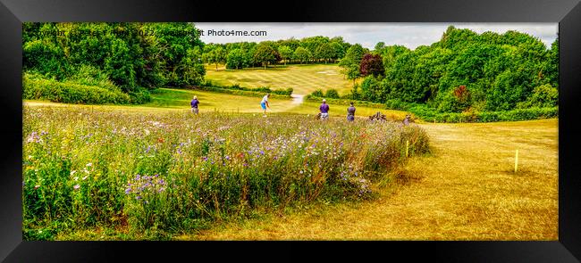 A Nice Day For Golf At Churston Golf Club Framed Print by Peter F Hunt