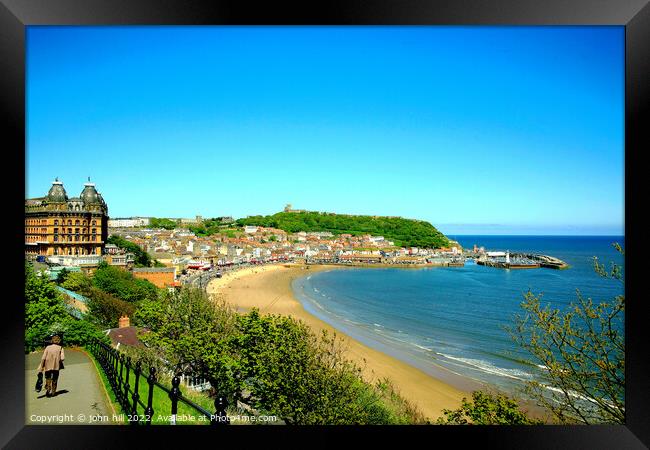 Scarborough South bay, North Yorkshire. Framed Print by john hill