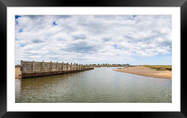 Sea defences at Walberswick Framed Mounted Print by Jason Wells