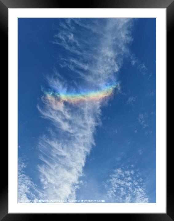 Pahelion rainbow Framed Mounted Print by Michael bryant Tiptopimage