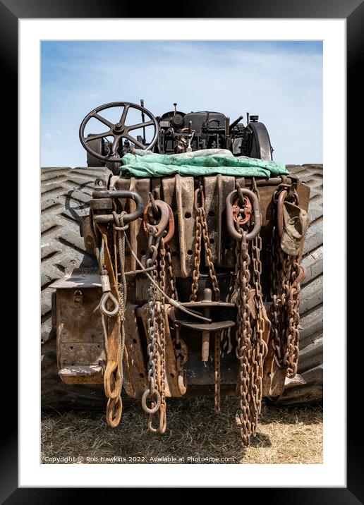 Traction Chains Framed Mounted Print by Rob Hawkins
