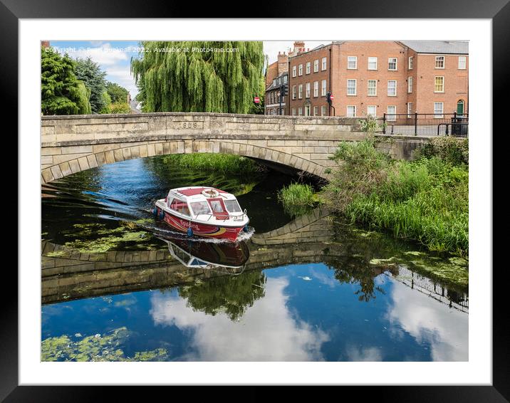 River Welland Water Taxi Spalding Lincolnshire Framed Mounted Print by Pearl Bucknall