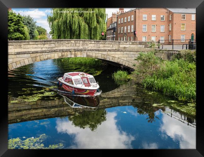 River Welland Water Taxi Spalding Lincolnshire Framed Print by Pearl Bucknall