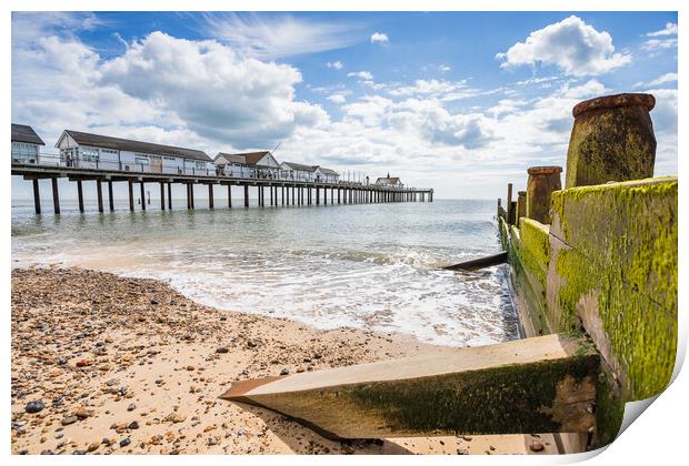 Southwold Pier and seascape Print by Jason Wells