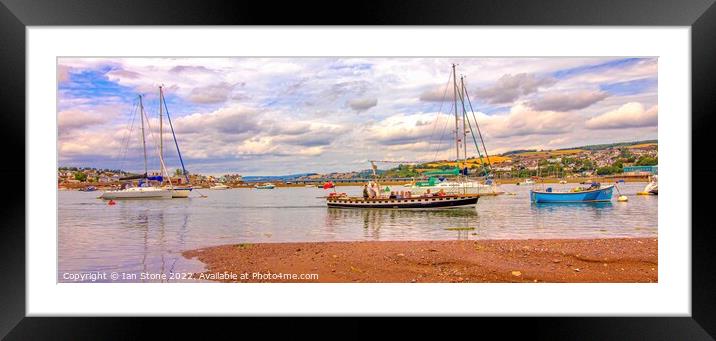 Shaldon and Teignmouth panorama  Framed Mounted Print by Ian Stone