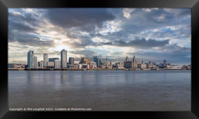 Liverpool Waterfront Sunrise Framed Print by Phil Longfoot