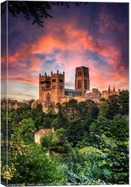 Durham Cathedral Canvas Print by David Lewins (LRPS)