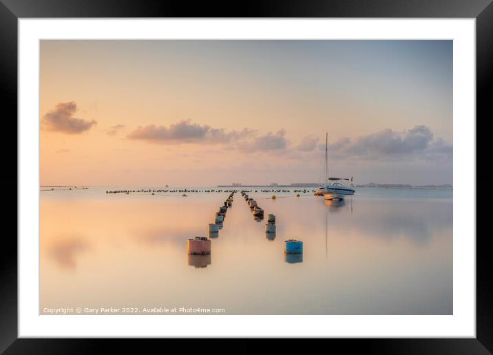 Mediterranean Sunrise Framed Mounted Print by Gary Parker