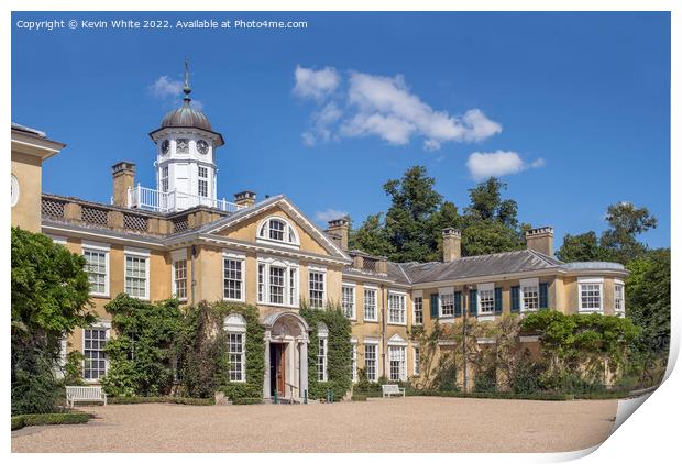 Polesden Lacey mansion house Print by Kevin White
