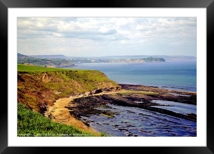 North Yorkshire coastline. Framed Mounted Print by john hill