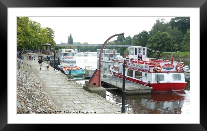 River Dee, Chester Framed Mounted Print by Mark Chesters