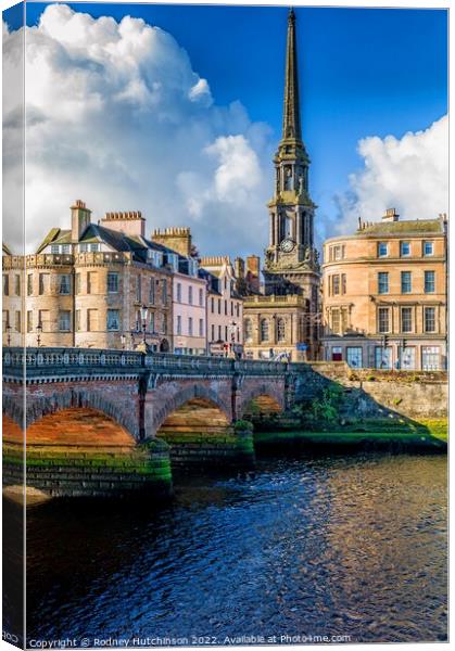 Majestic view of Ayr Town Hall Canvas Print by Rodney Hutchinson