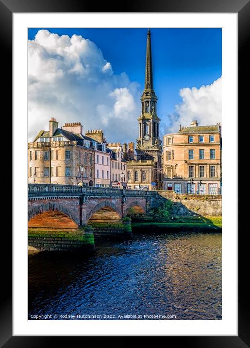 Majestic view of Ayr Town Hall Framed Mounted Print by Rodney Hutchinson