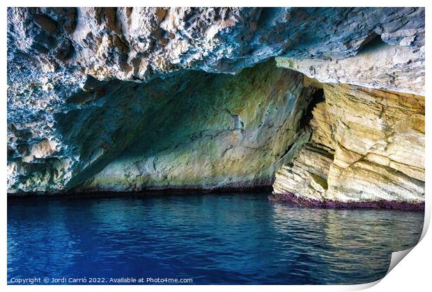 The Enchanting Blue Cave of Cabrera - CR2204-7373- Print by Jordi Carrio