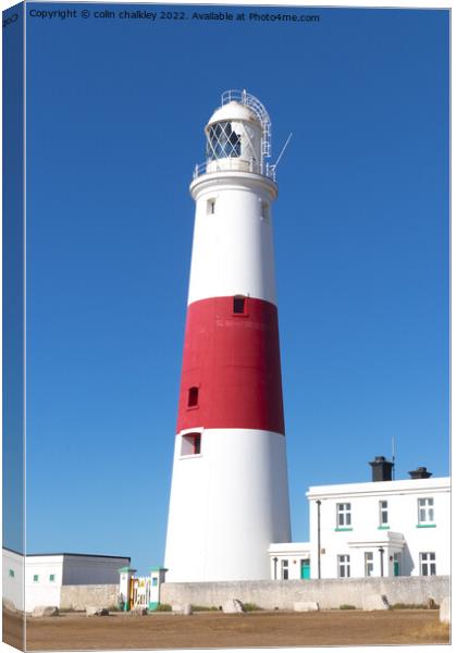 Portland Bill Lighthouse, Dorset Canvas Print by colin chalkley
