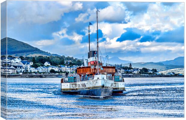 PS Waverley Dunoon Canvas Print by Valerie Paterson