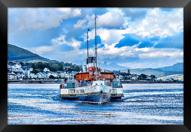 PS Waverley Dunoon Framed Print by Valerie Paterson