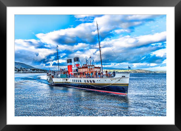 Arriving at Dunoon Framed Mounted Print by Valerie Paterson