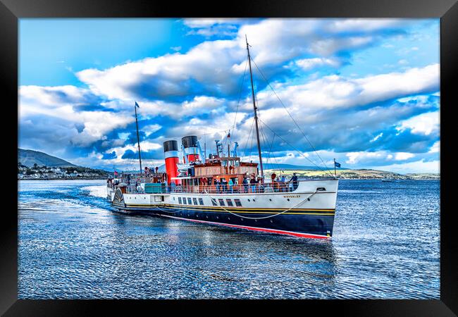 Arriving at Dunoon Framed Print by Valerie Paterson